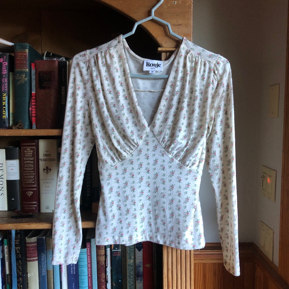 Rouje Bobbi Floral Knit Top Size 38